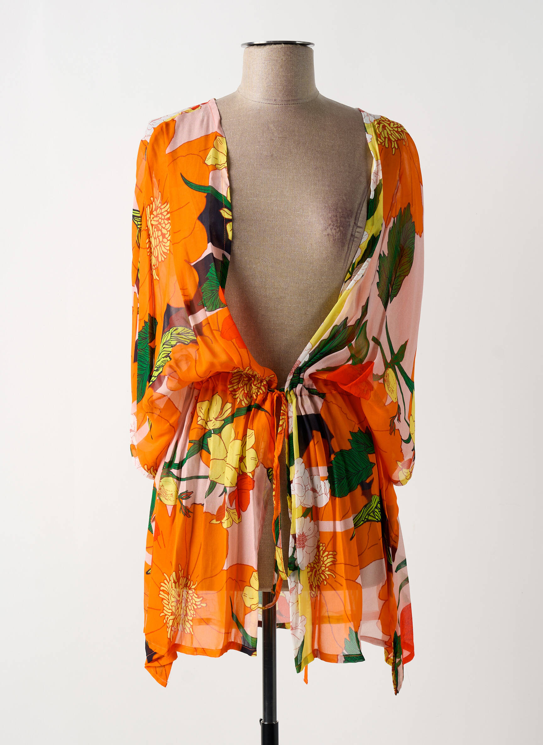Kimono striukė oranžinė PAUL BRIAL moteris
