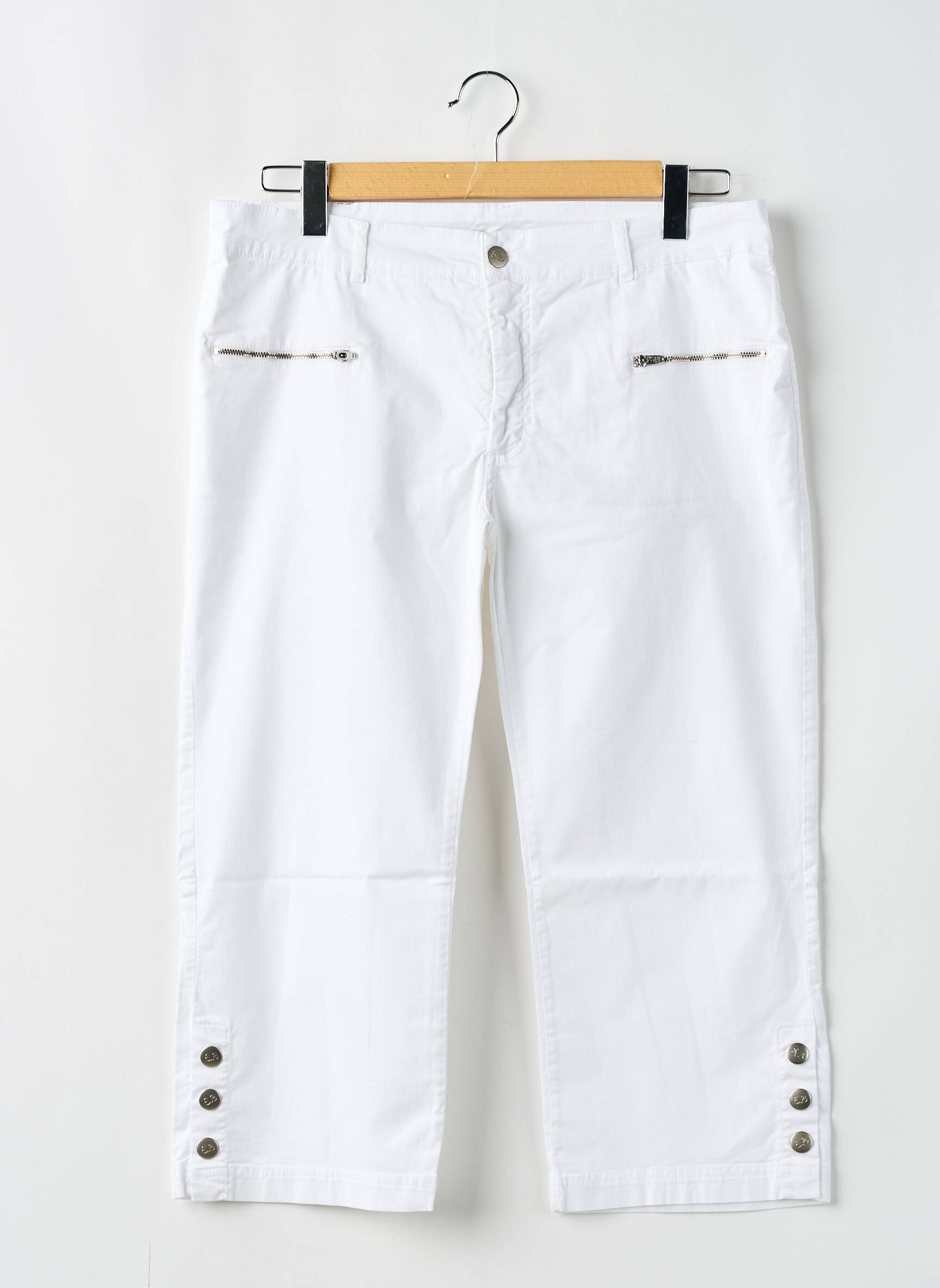 Pusilgių kelnių baltas PAUL BRIAL moteris
