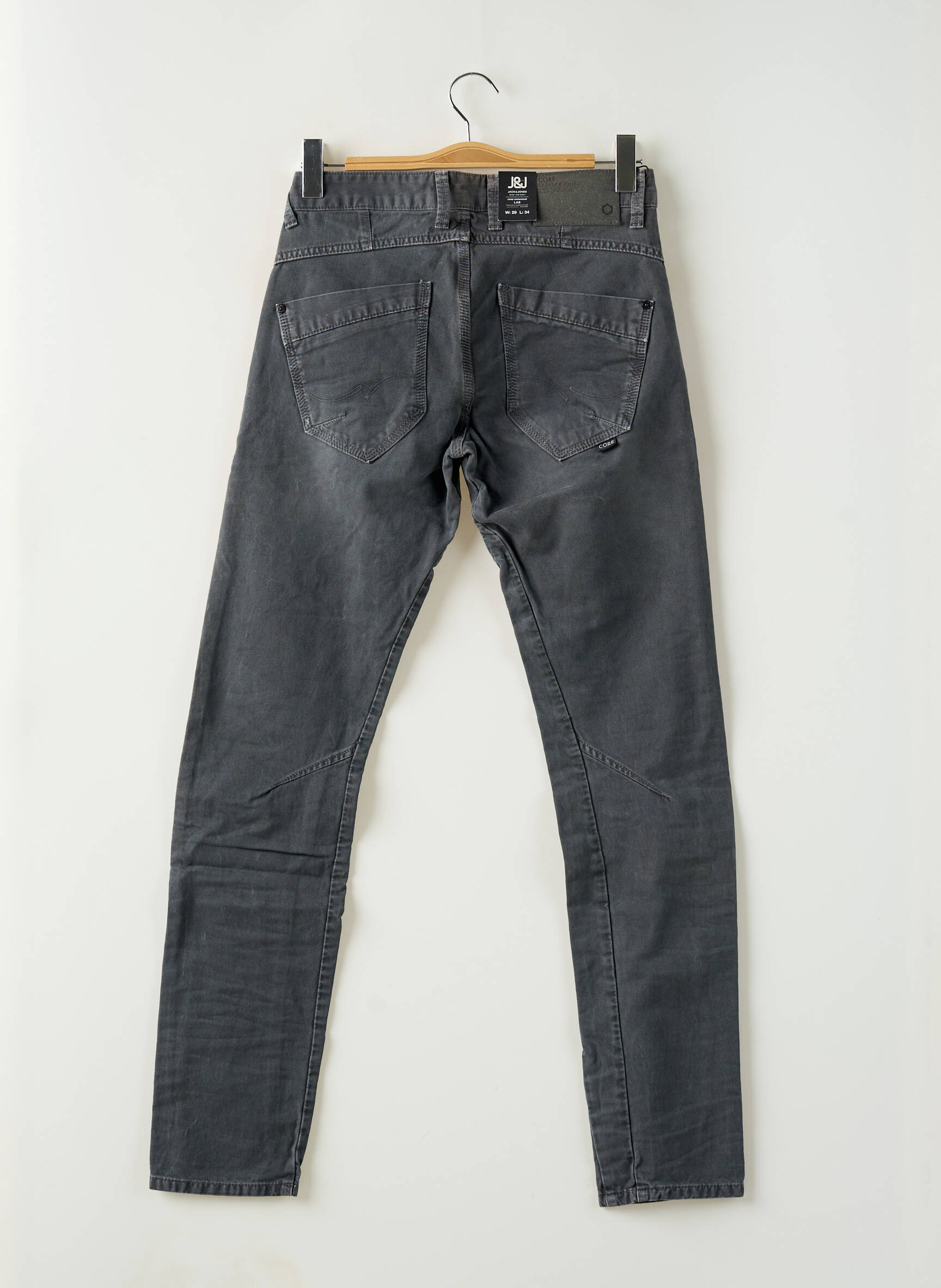 Boyfriend džinsai pilka JACK & JONES vyras