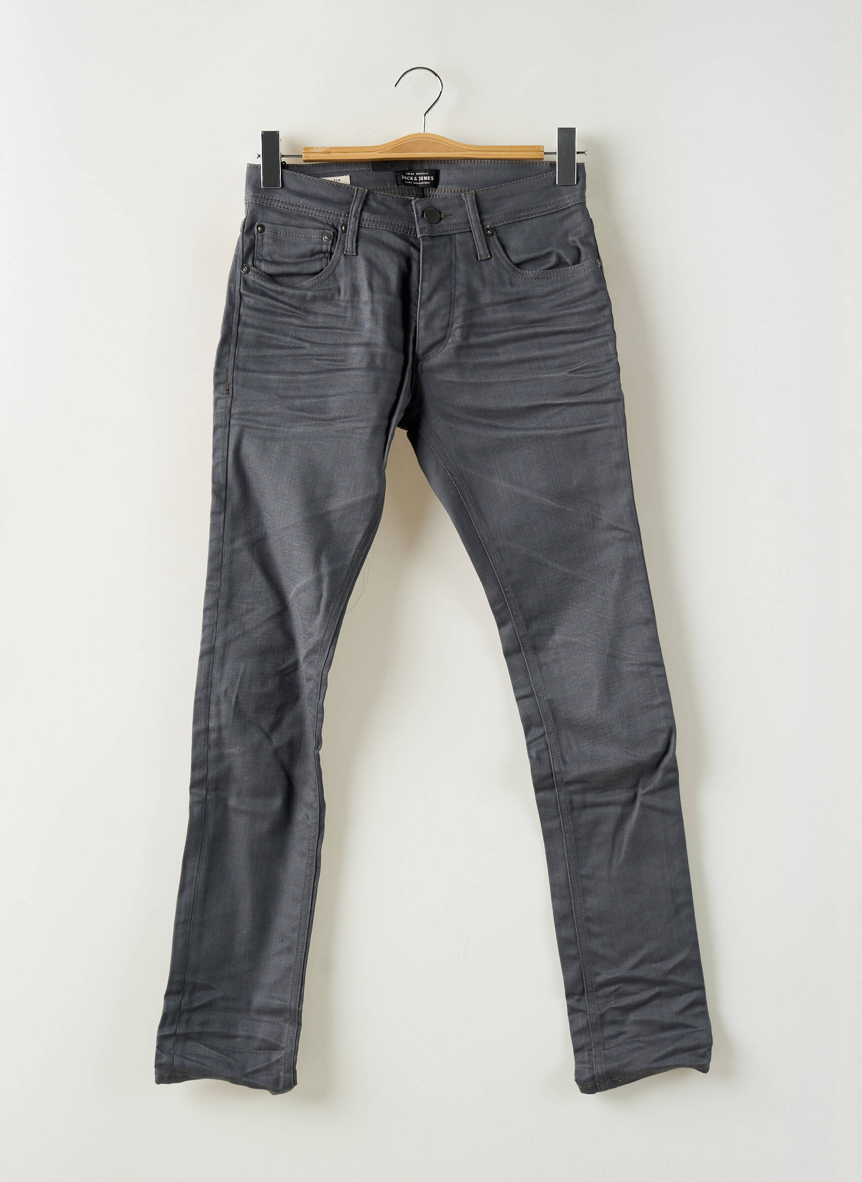 Lieknos džinsai pilka JACK & JONES vyras