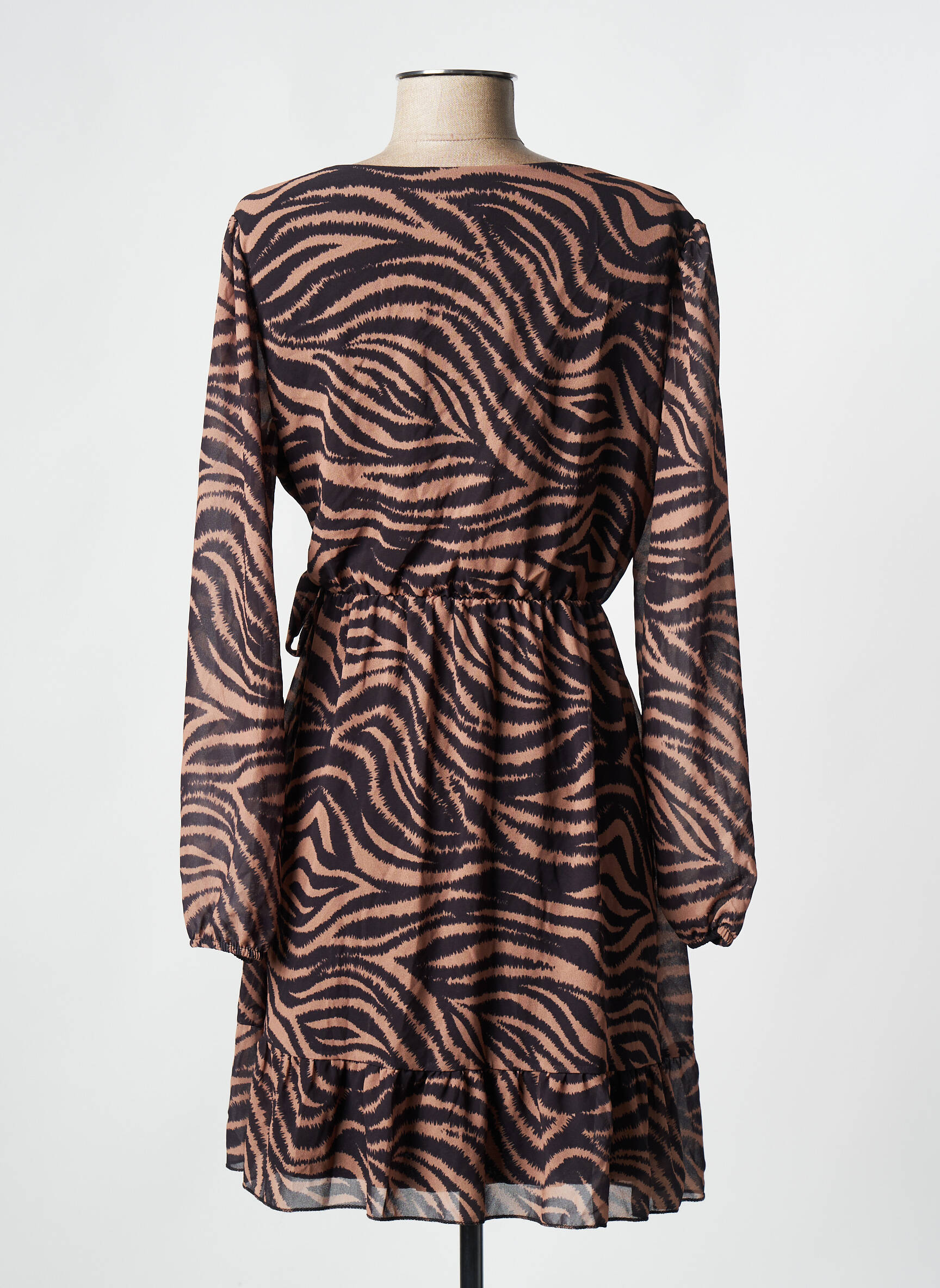 Trumpa suknelė rudas HAILYS moteris