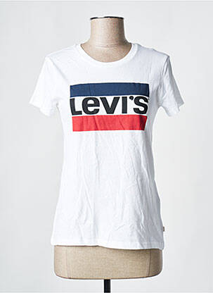 T-marškinys baltas LEVI'S moteris