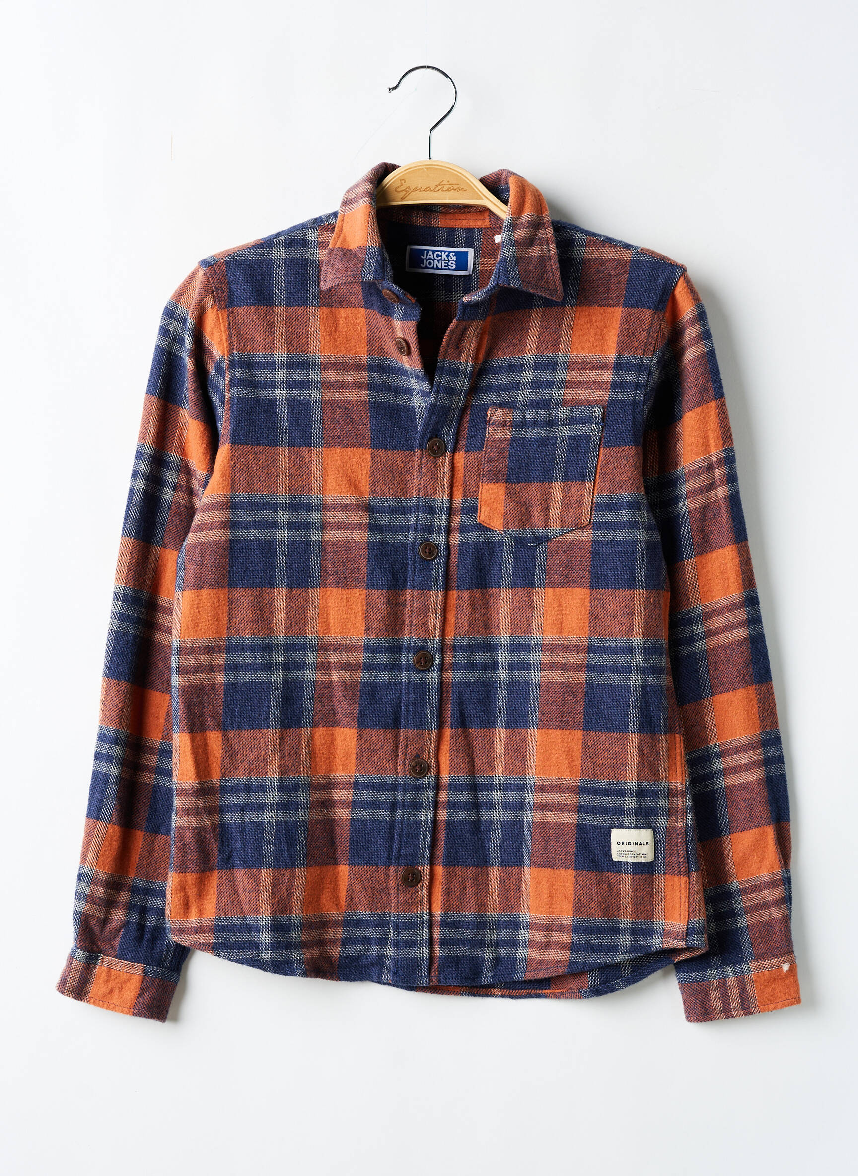 Ilgomis rankovėmis marškinys oranžinė JACK & JONES berniukas