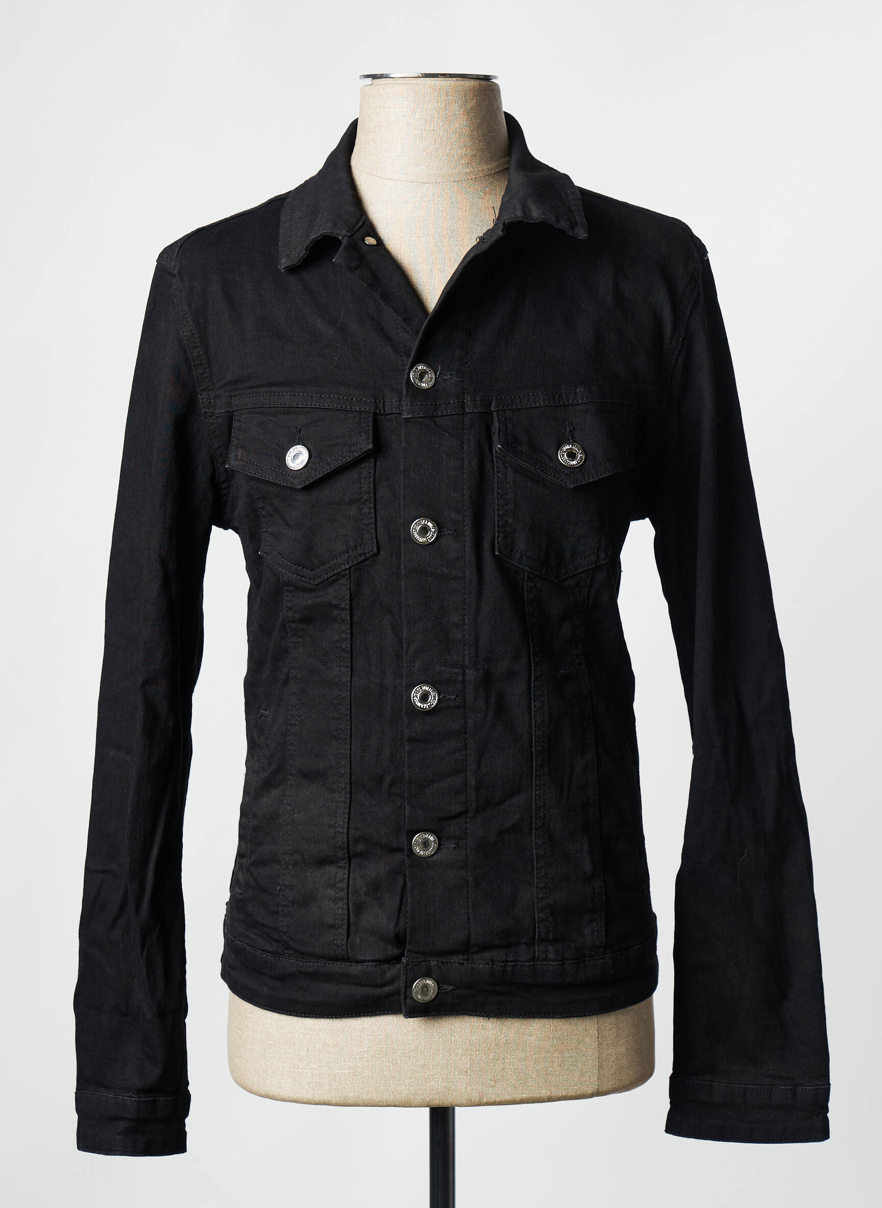 Džinsinė striukė mėlyna JACK & JONES vyras