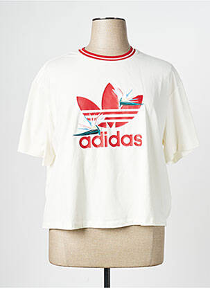 T-marškinys baltas ADIDAS moteris
