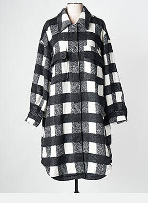 Ilgas paltas juodas MAT FASHION moteris