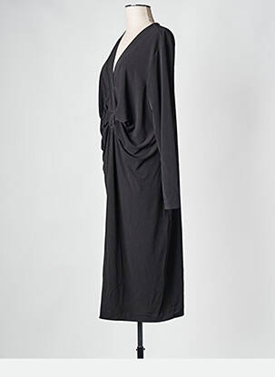 Pusilgių suknelė juodas MAT FASHION moteris