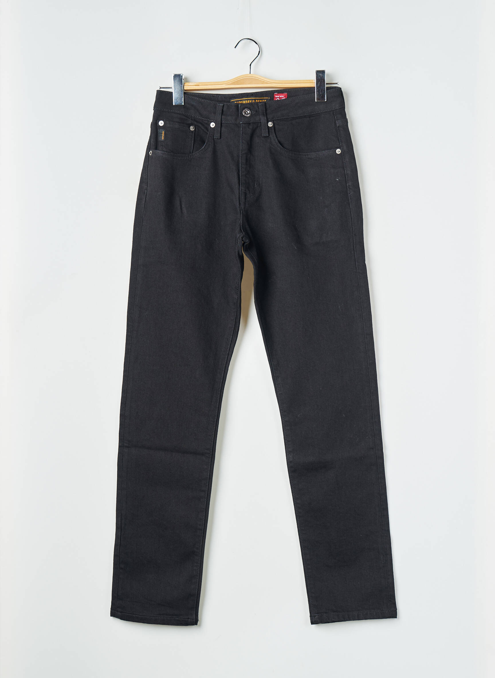 Lieknos džinsai juodas SUPERDRY vyras