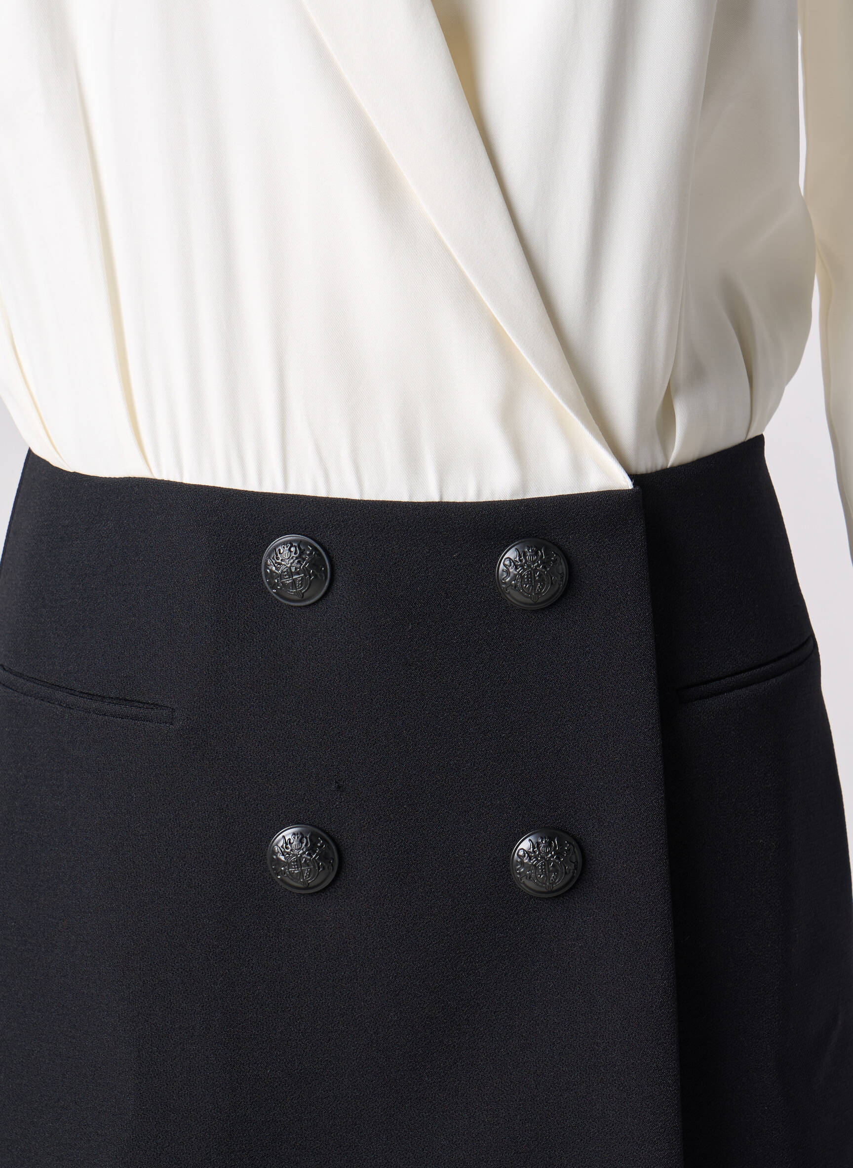 Trumpa suknelė juodas THE KOOPLES moteris