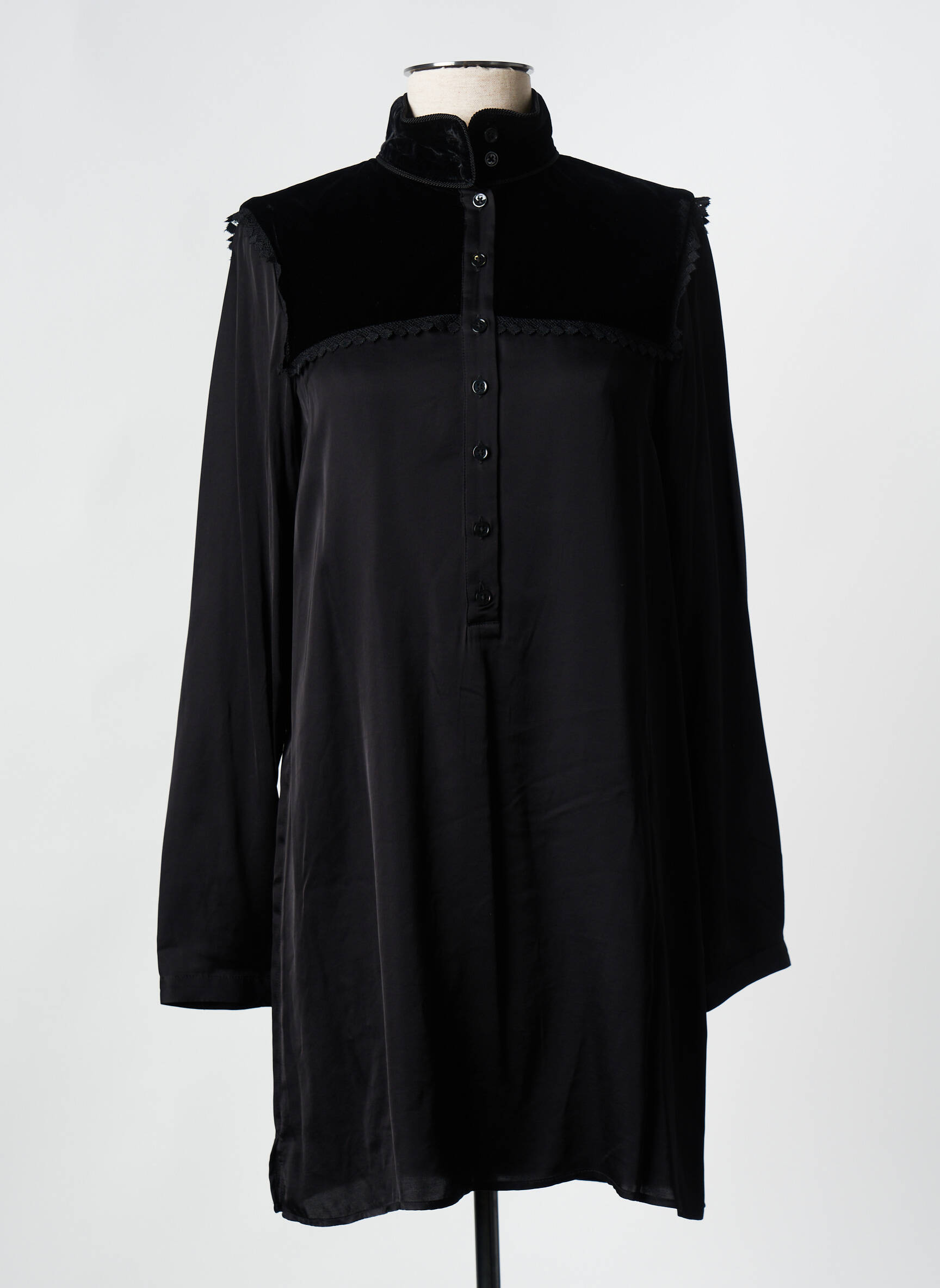 Trumpa suknelė juodas THE KOOPLES moteris