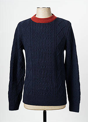 Megztinis mėlyna OLOW vyras