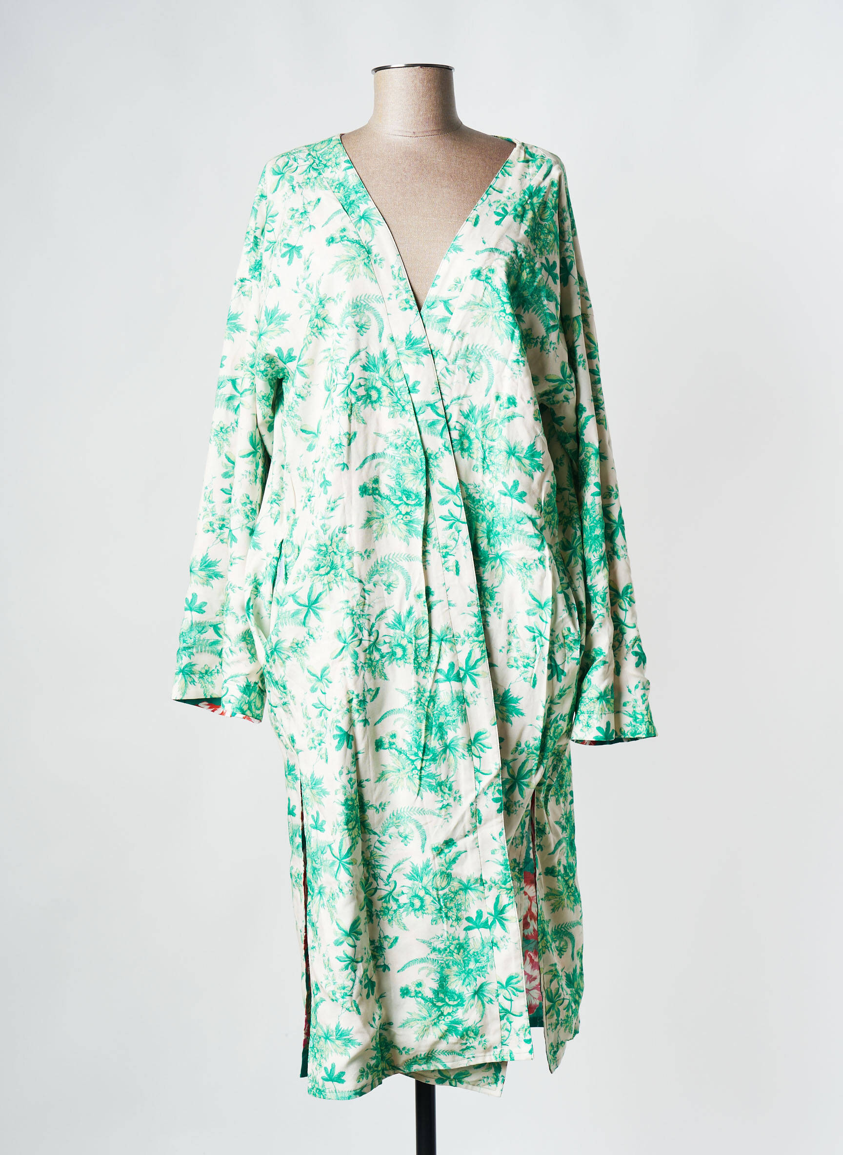 Kimono striukė žalias PARISIENNE ET ALORS moteris