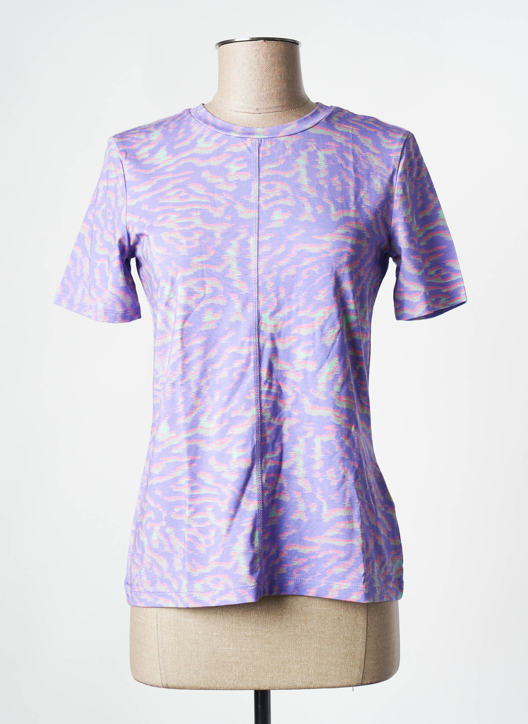 T-marškinys violetinis PAUL SMITH moteris