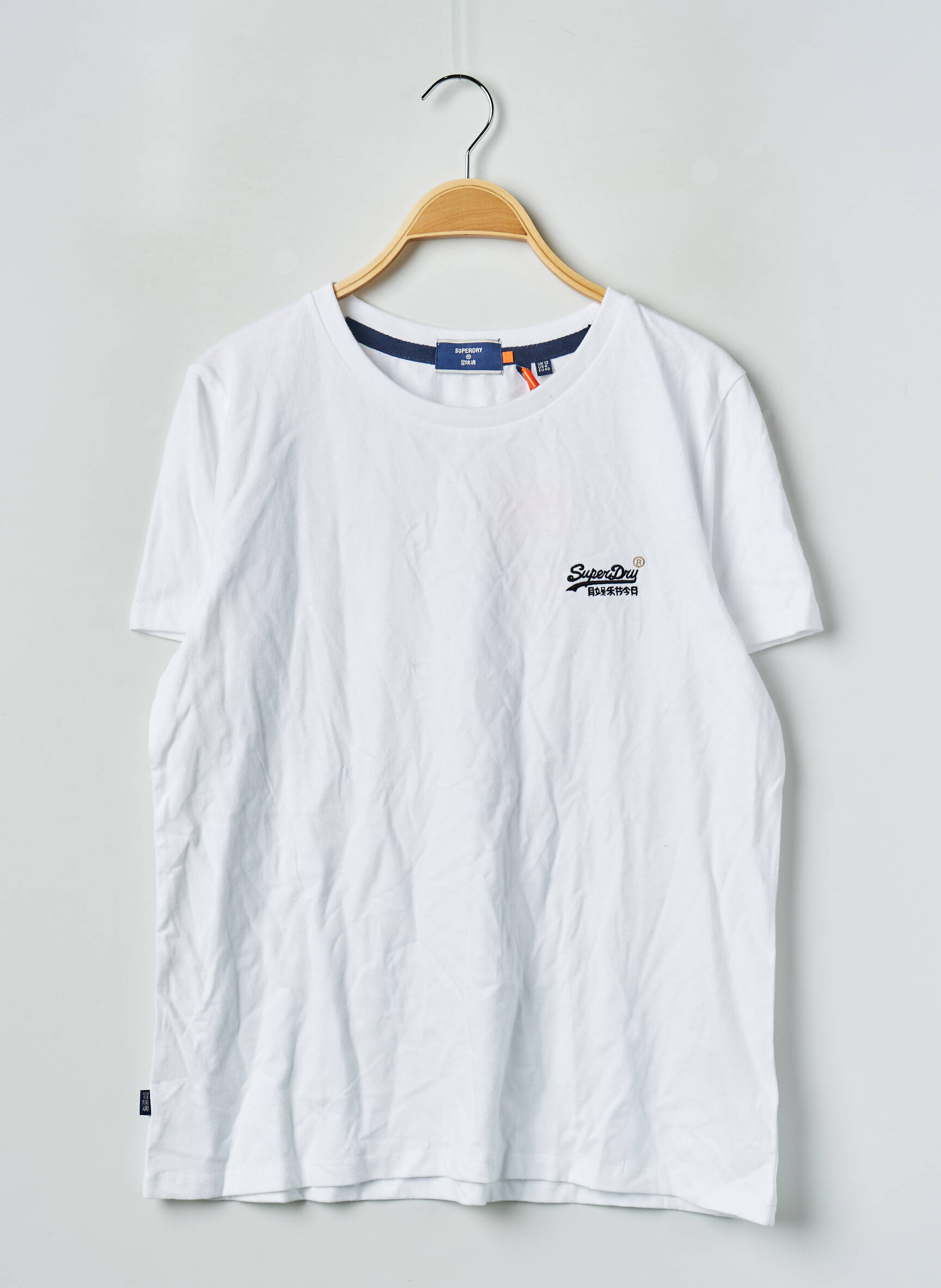 T-marškinys baltas SUPERDRY moteris