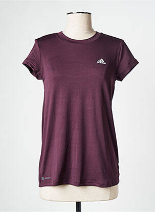 T-marškinys rudas ADIDAS moteris