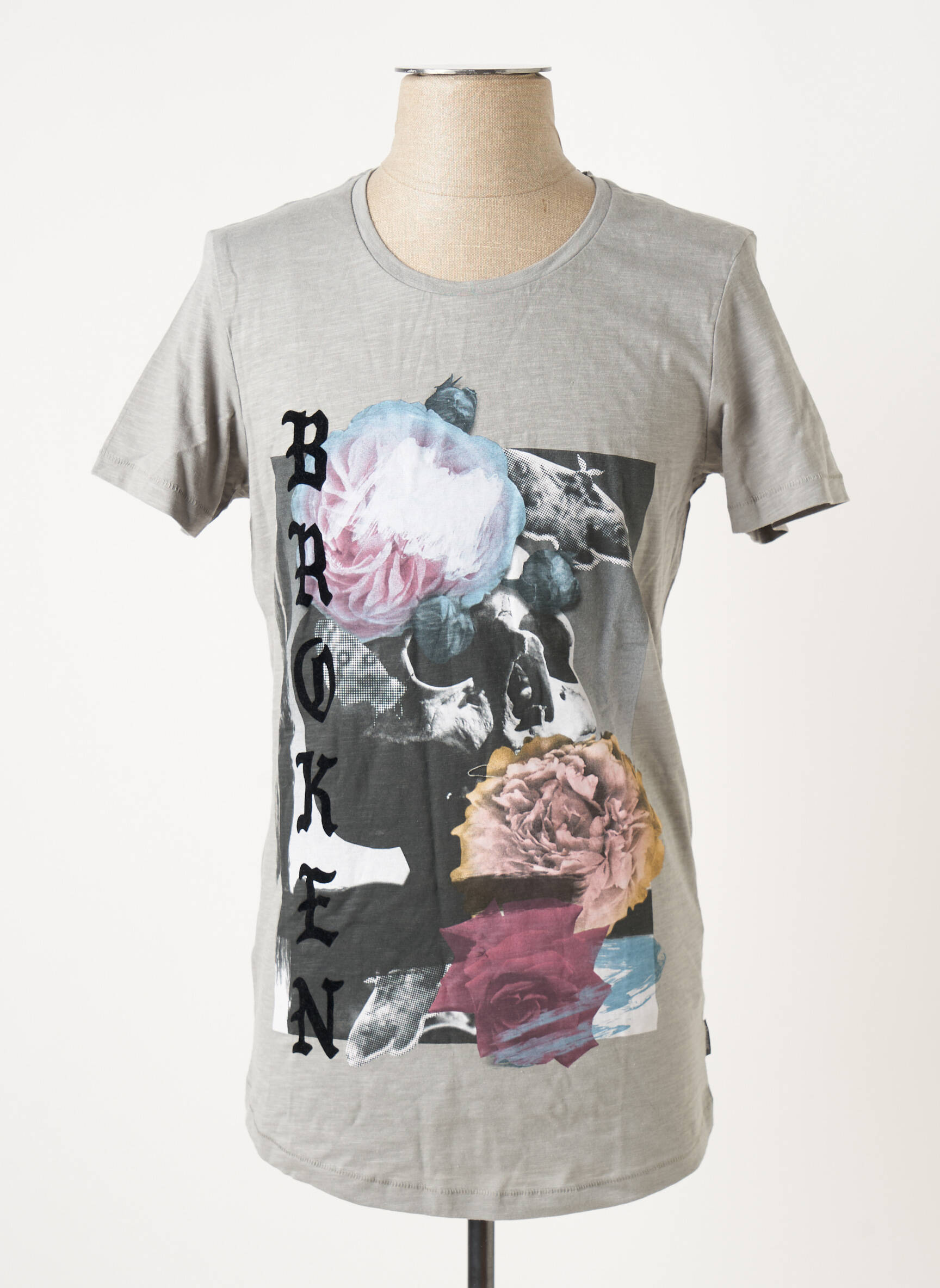 T-marškinys pilka JACK & JONES vyras