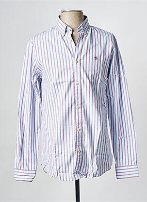 Ilgomis rankovėmis marškinys mėlyna SCOTCH & SODA vyras