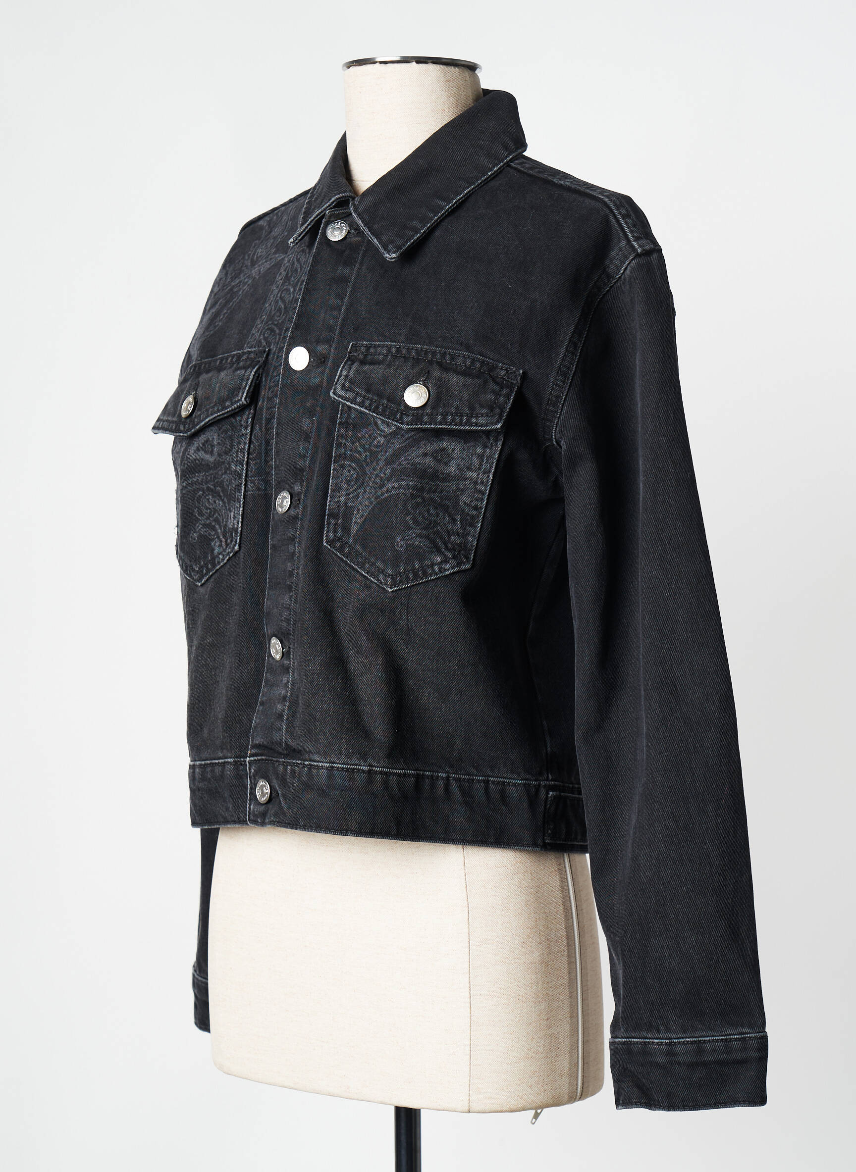 Džinsinė striukė juodas THE KOOPLES moteris