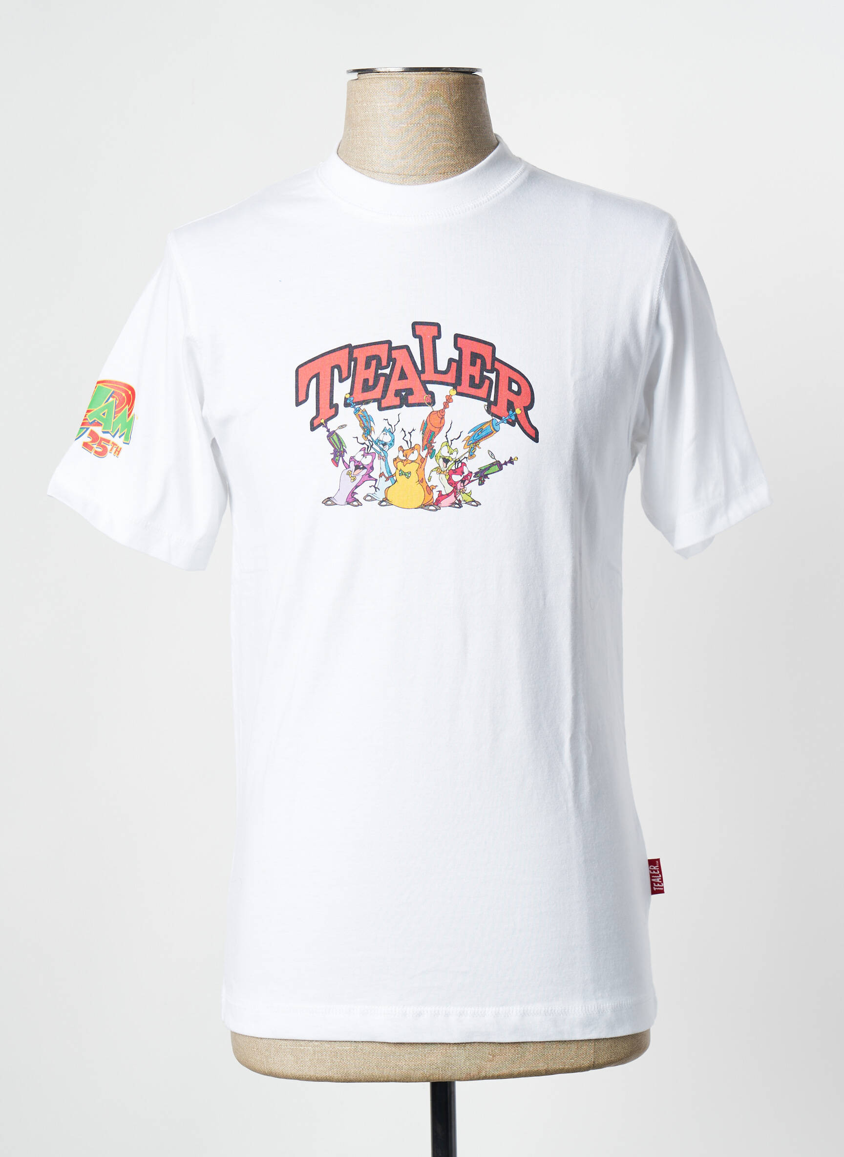 T-marškinys baltas TEALER vyras