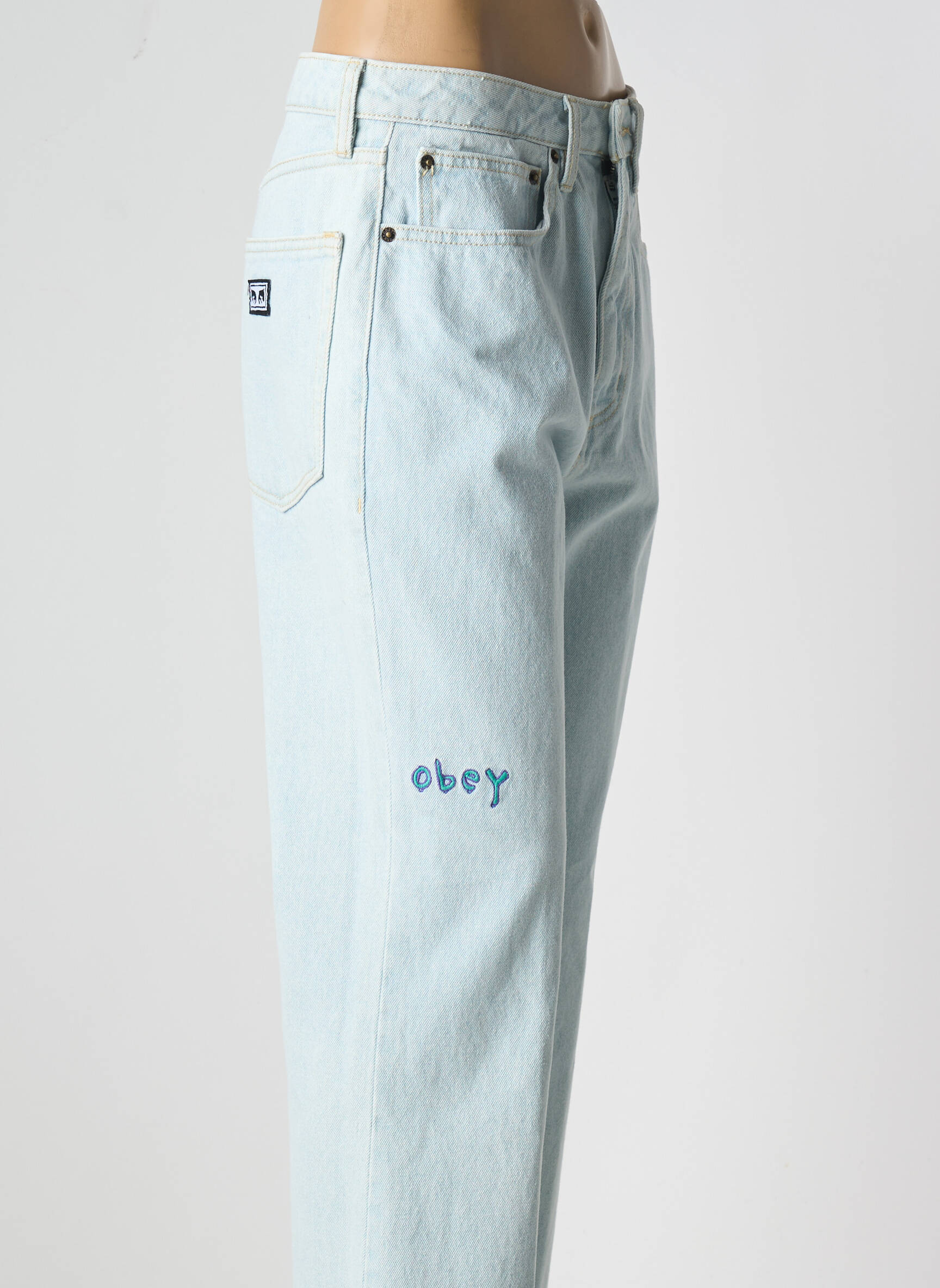 Bootcut džinsai mėlyna OBEY moteris