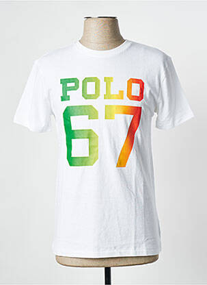 T-marškinys baltas RALPH LAUREN vyras