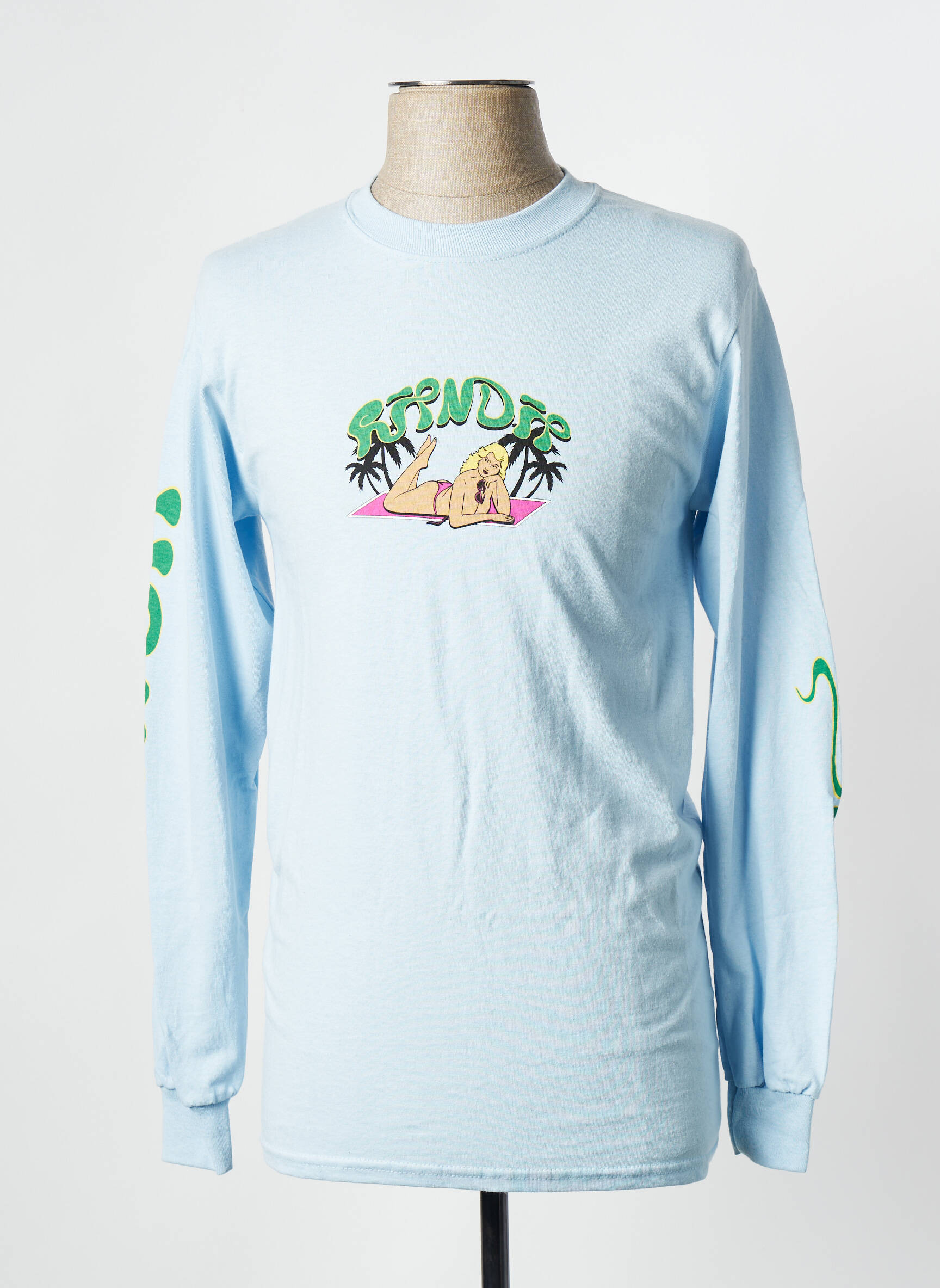 T-marškinys mėlyna RIPNDIP vyras