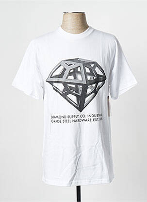 T-marškinys baltas DIAMOND SUPPLY CO vyras