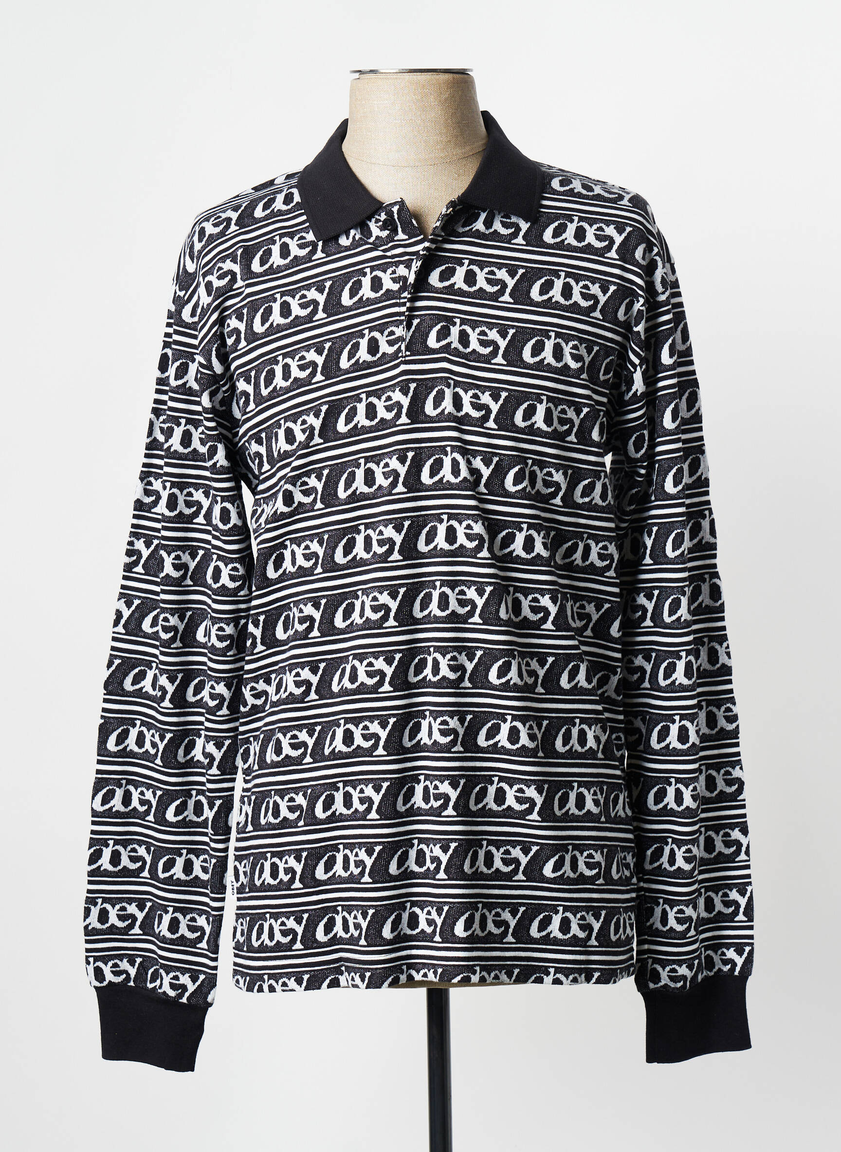 Polo juodas OBEY vyras