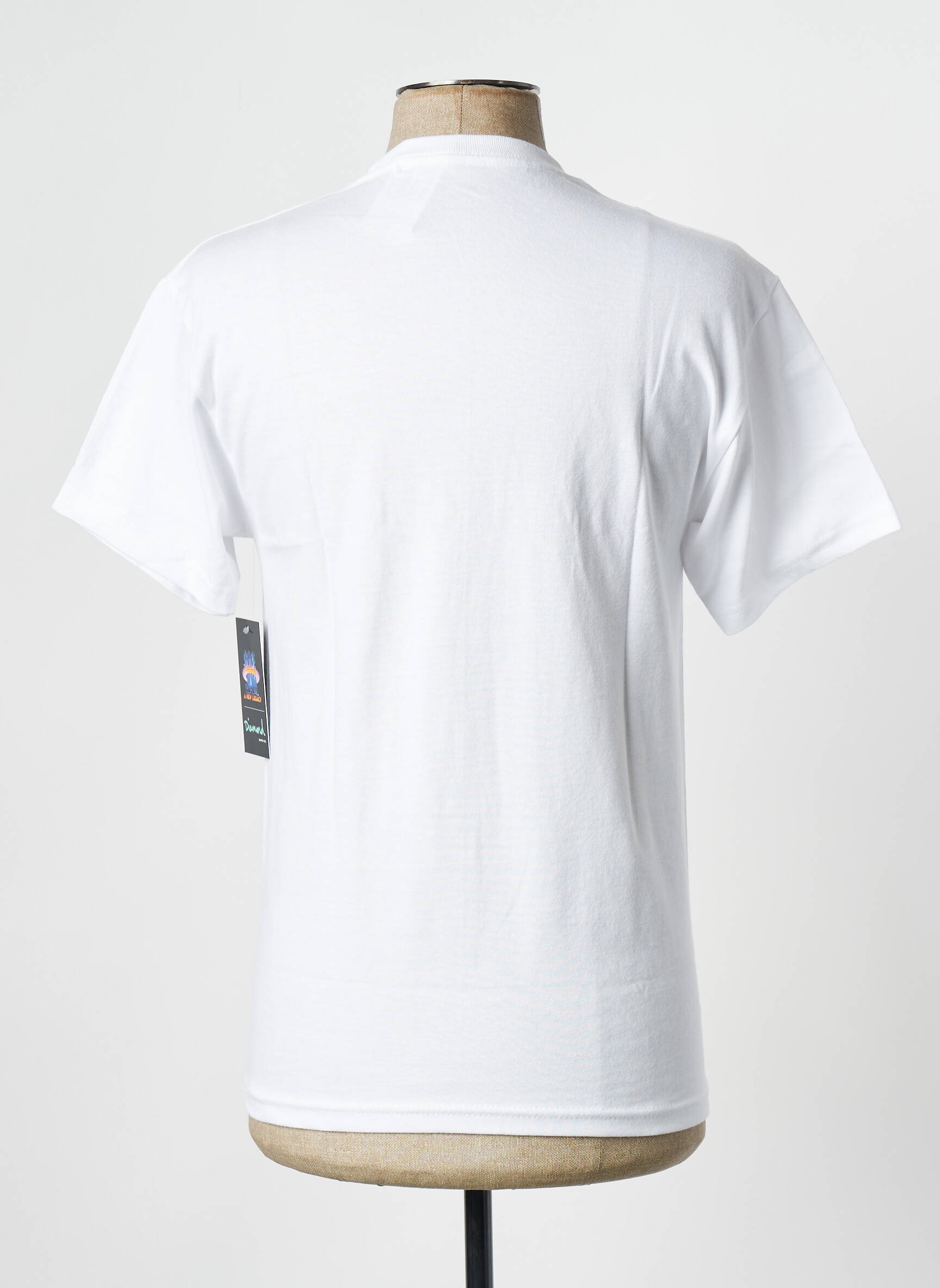 T-marškinys baltas DIAMOND SUPPLY CO vyras