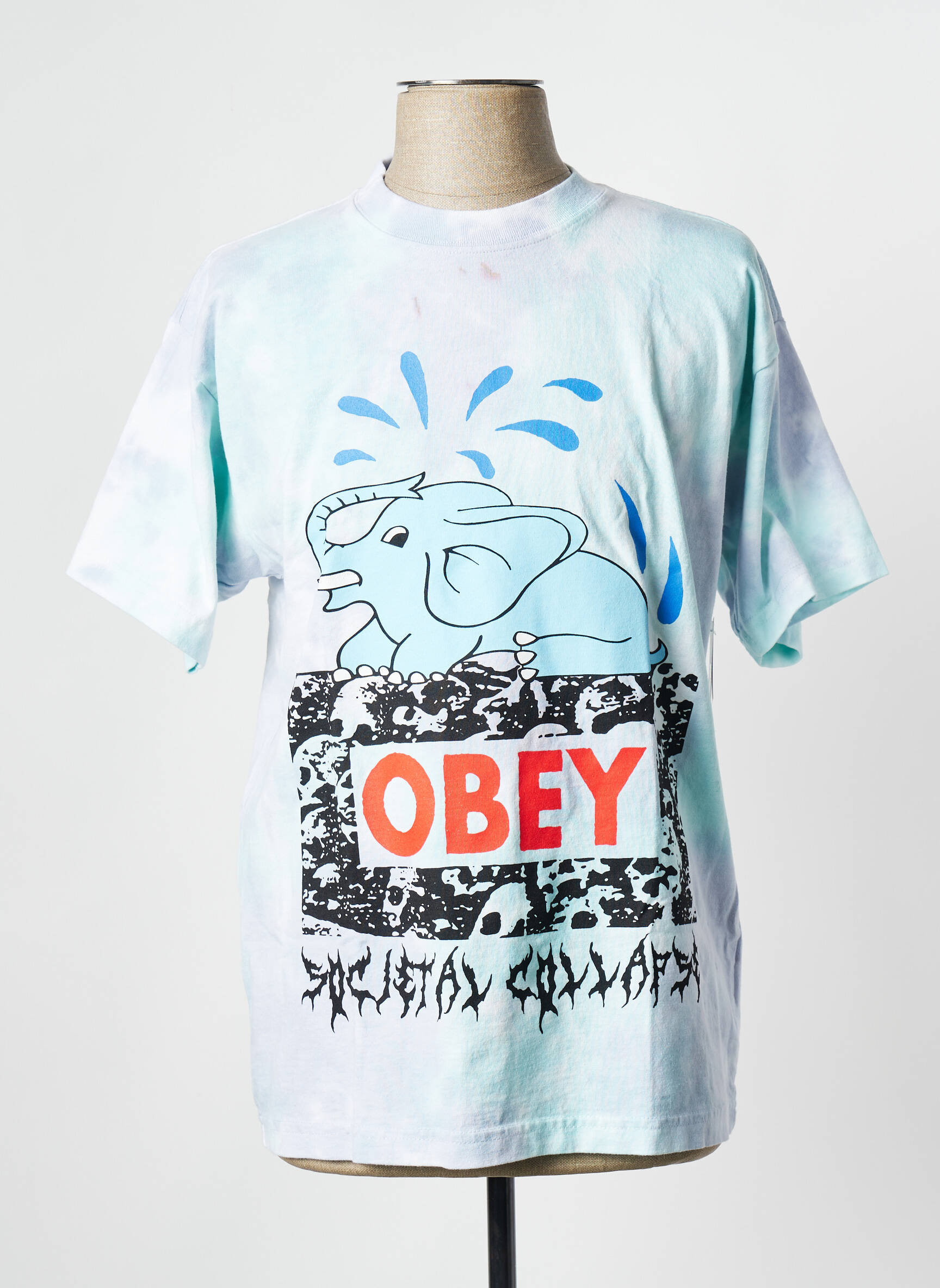 T-marškinys daugiaspalvis OBEY vyras