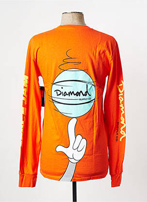 T-marškinys oranžinė DIAMOND SUPPLY CO vyras