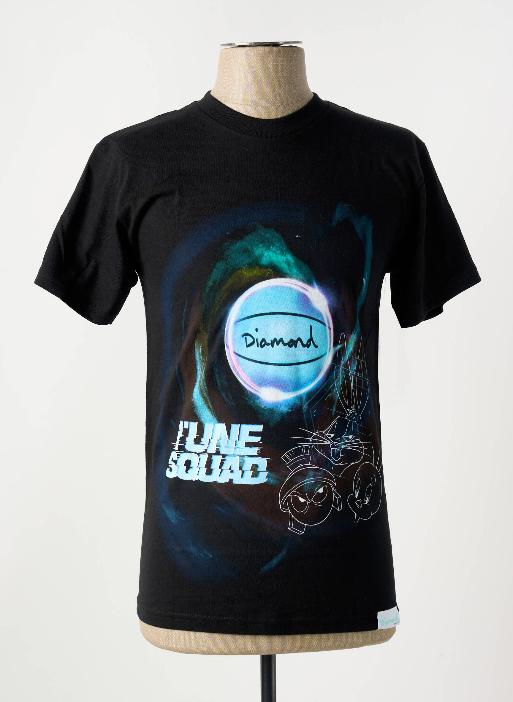 T-marškinys juodas DIAMOND SUPPLY CO vyras