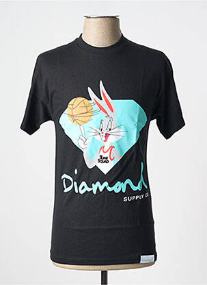T-marškinys juodas DIAMOND SUPPLY CO vyras
