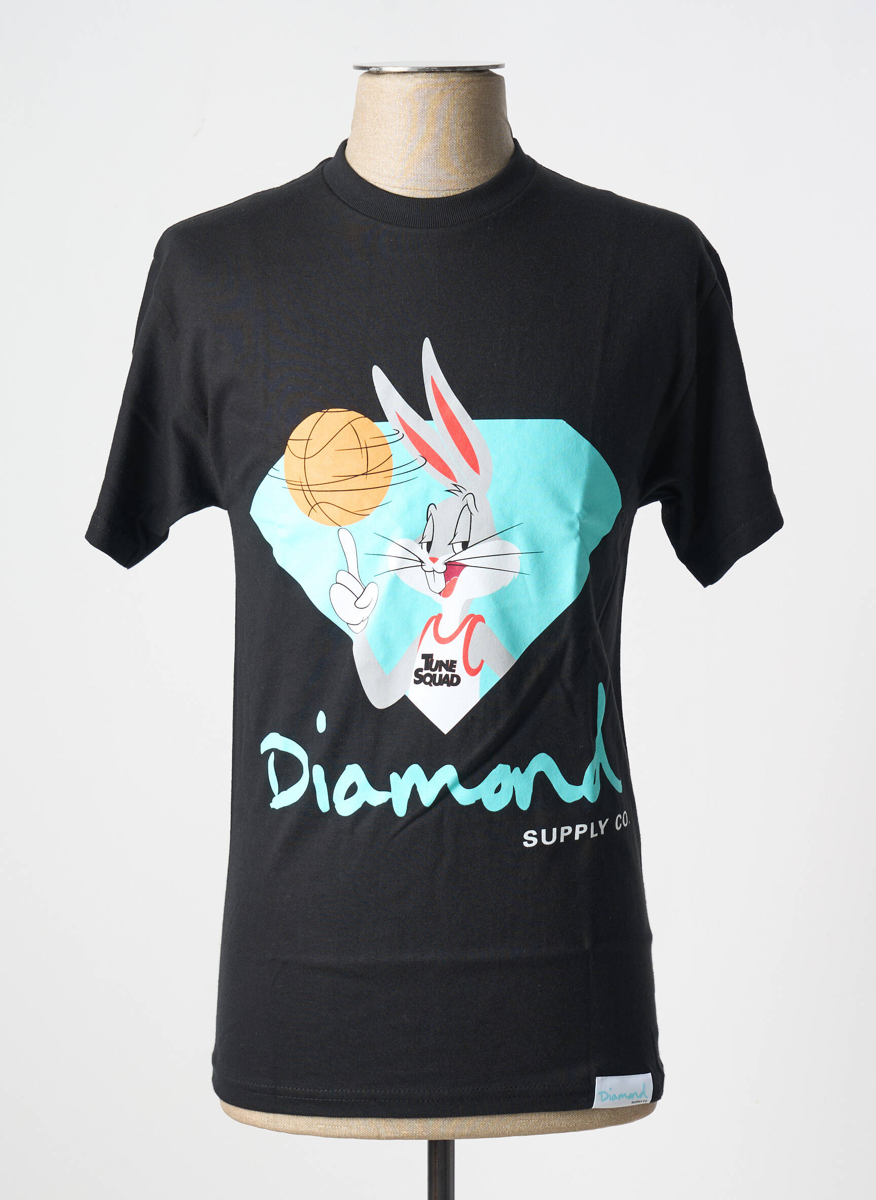T-marškinys juodas DIAMOND SUPPLY CO vyras