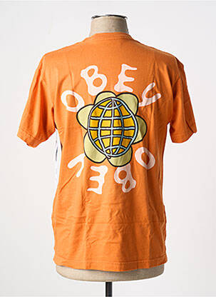 T-marškinys oranžinė OBEY vyras