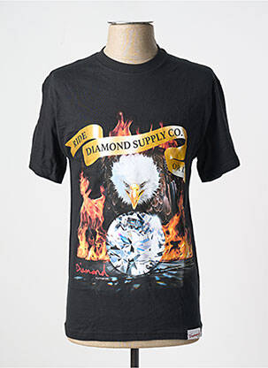 T-marškinys juodas DIAMOND SUPPLY CO vyras