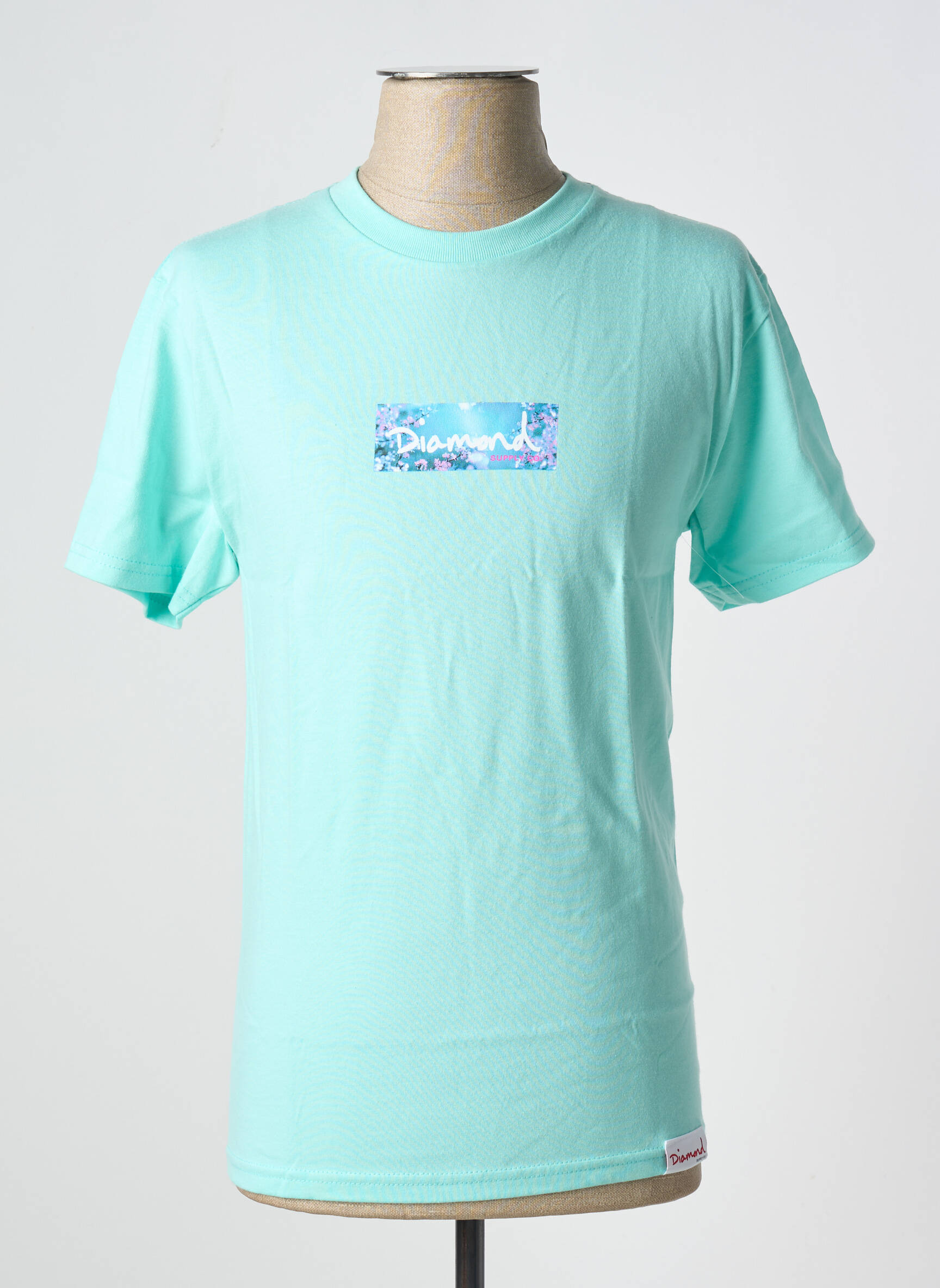 T-marškinys mėlyna DIAMOND SUPPLY CO vyras