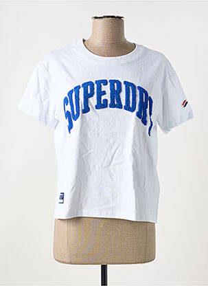 T-marškinys baltas SUPERDRY moteris