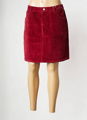 Mini sijonas raudona KNOWLEDGE COTTON APPAREL moteris
