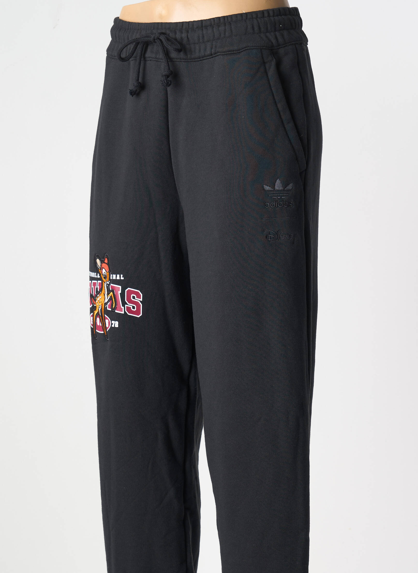 Joggins juodas ADIDAS moteris