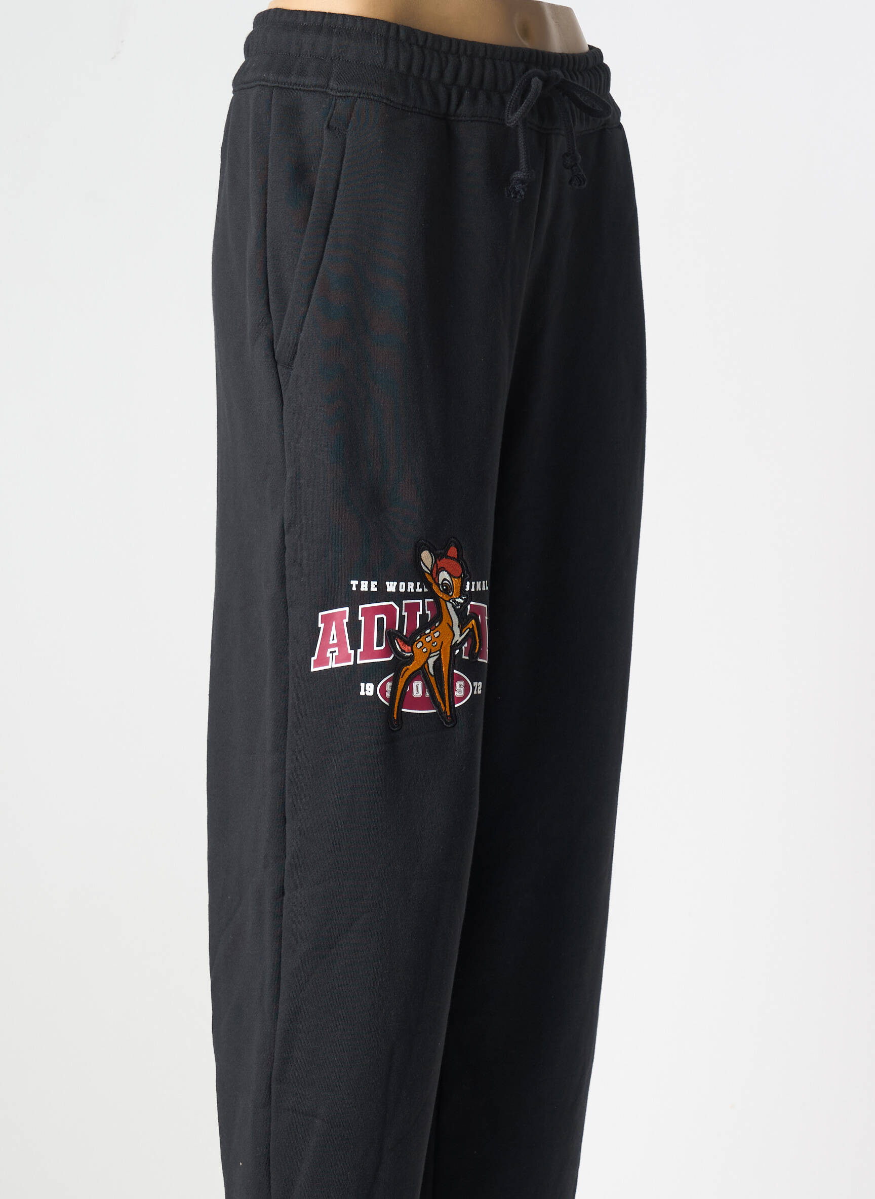 Joggins juodas ADIDAS moteris