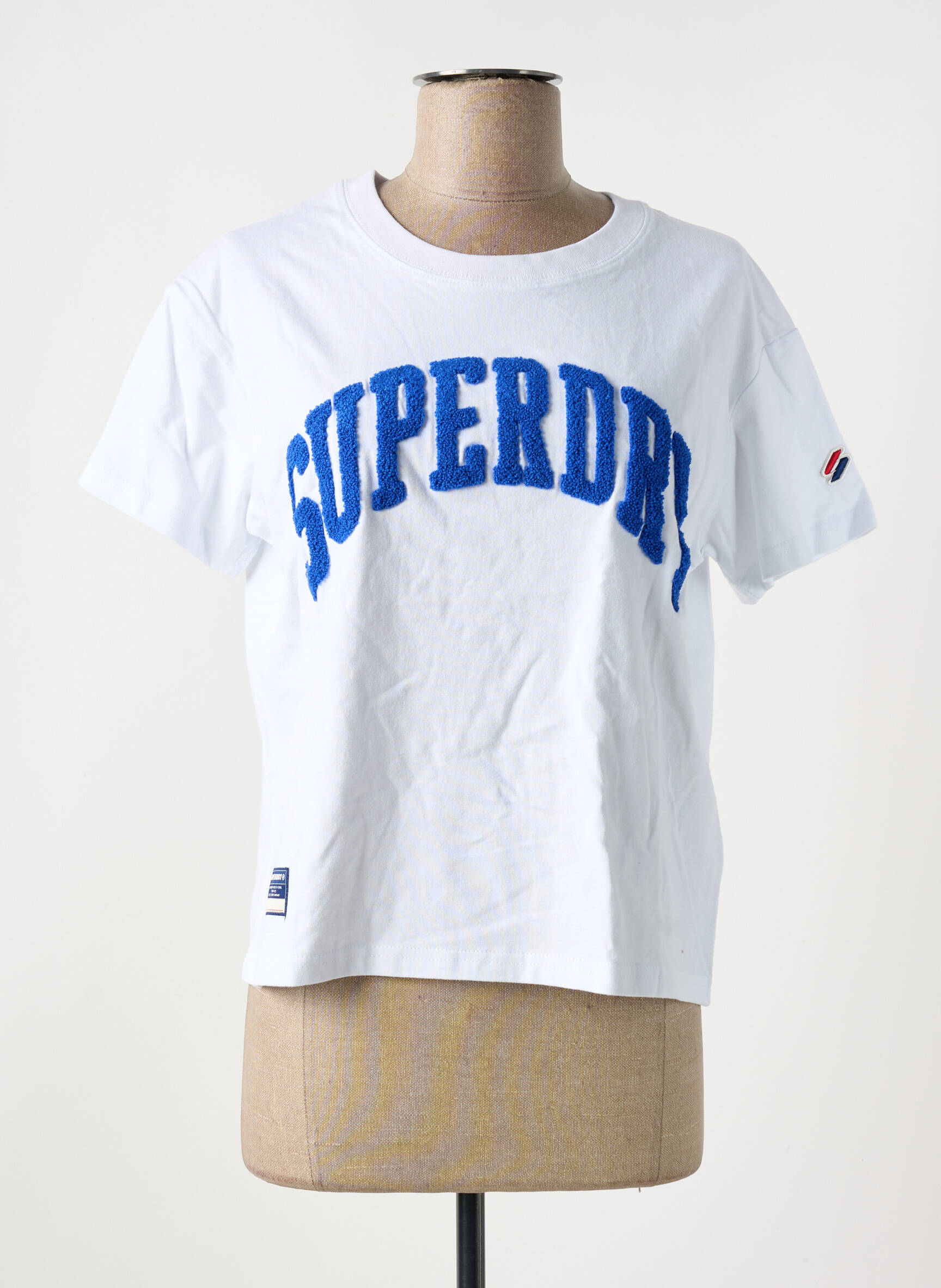 T-marškinys baltas SUPERDRY moteris