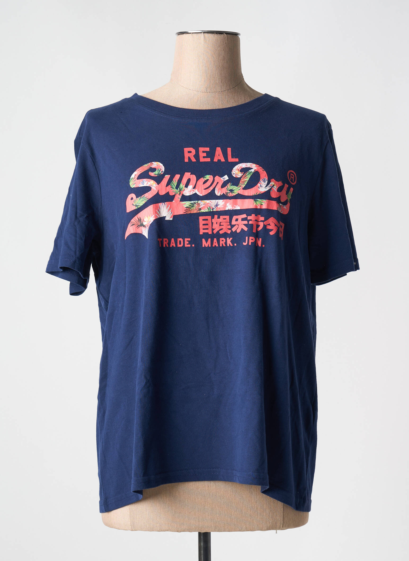 T-marškinys juodas SUPERDRY moteris