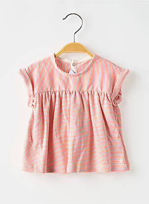 Viršūnė apvalus kaklas rožinė PETIT BATEAU mergina