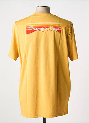T-marškinys apvalus kaklas rudas KNOWLEDGE COTTON APPAREL vyras