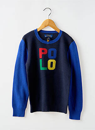 Megztinis apvalus kaklas mėlyna RALPH LAUREN berniukas