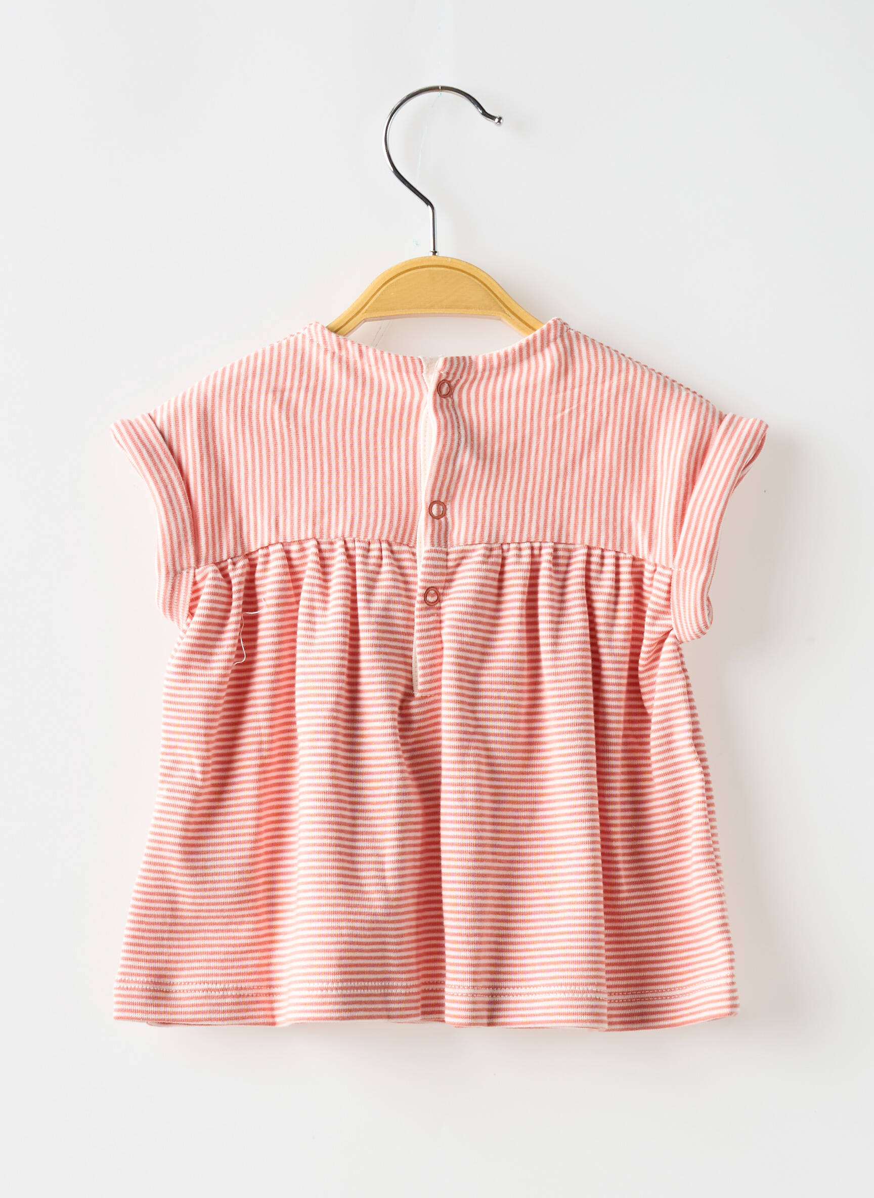 Viršūnė apvalus kaklas rožinė PETIT BATEAU mergina