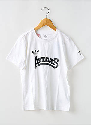 T-marškinys apvalus kaklas baltas ADIDAS mergina
