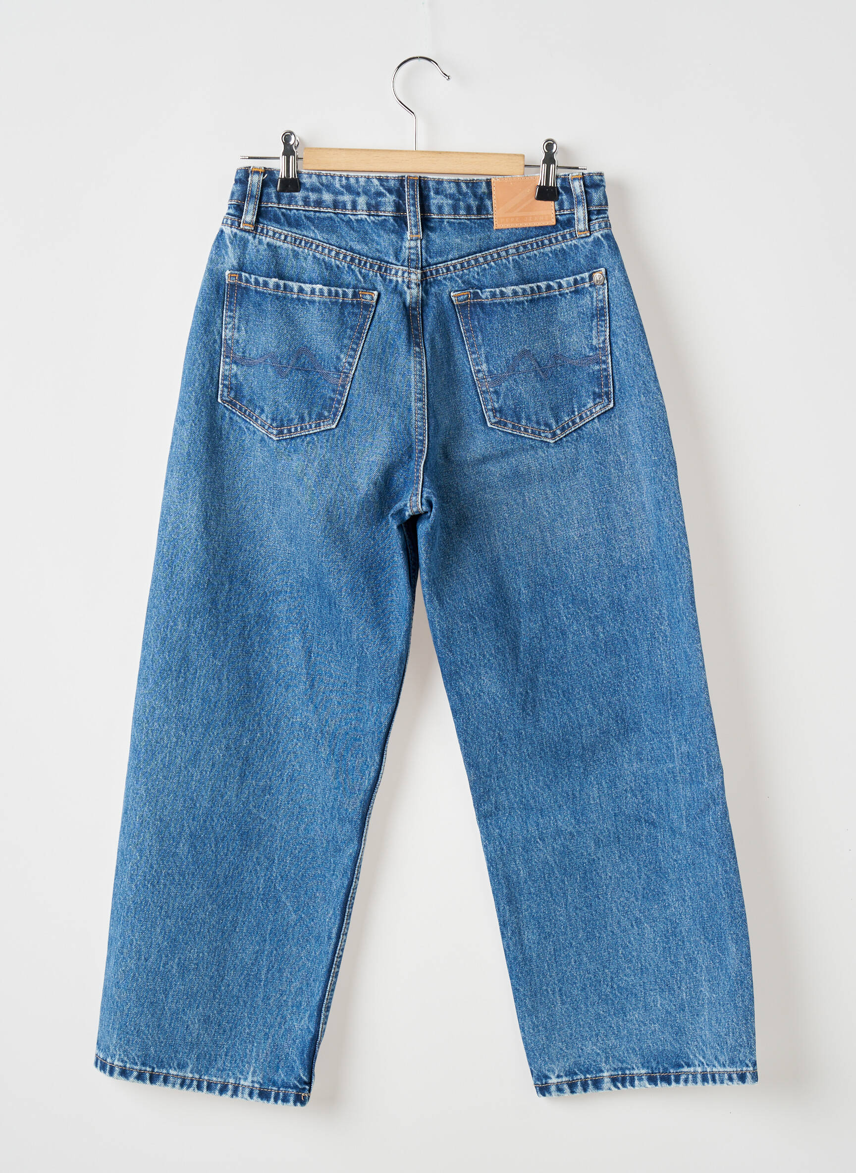 Plačios džinsai mėlyna PEPE JEANS moteris