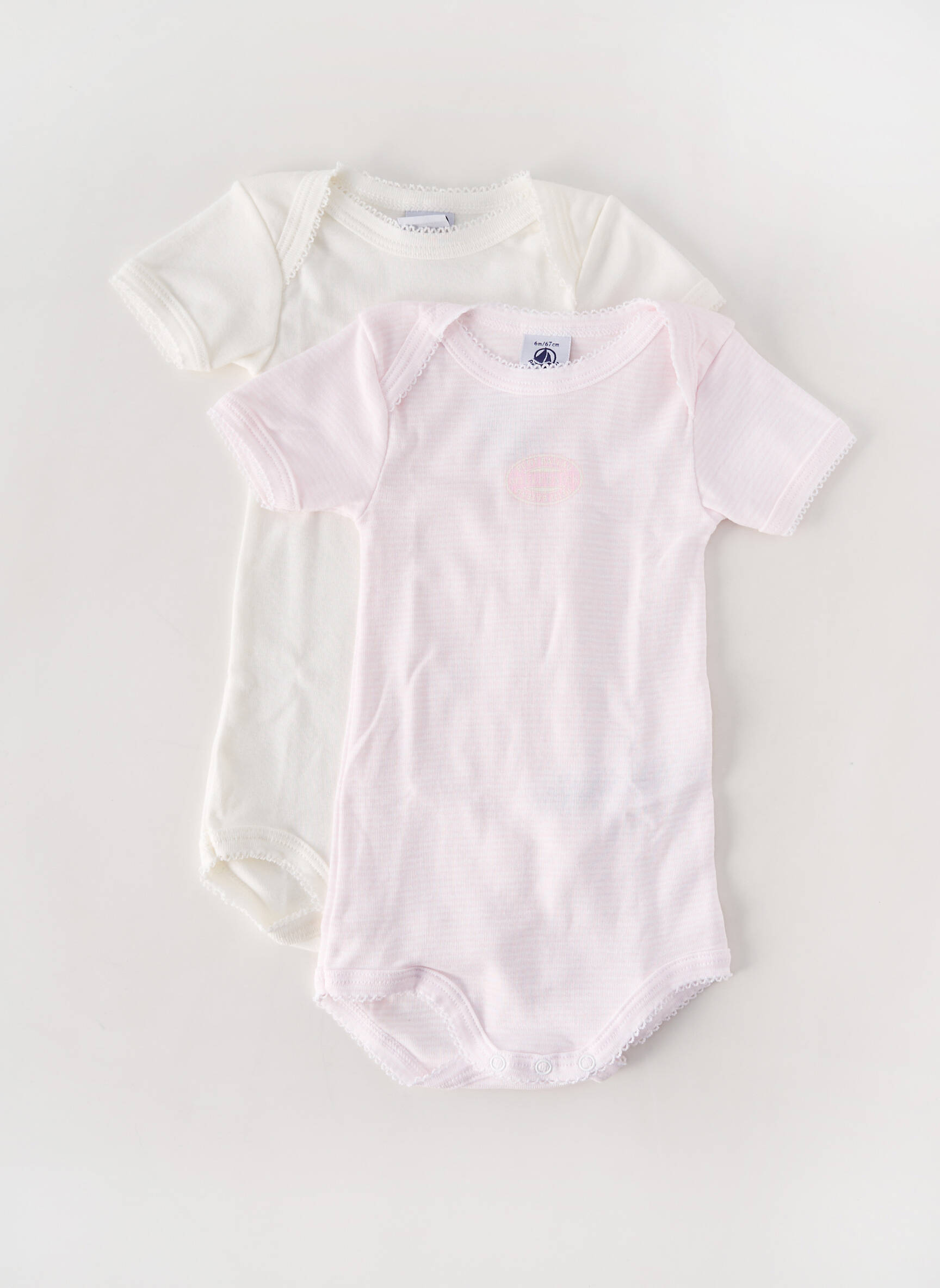 Kūno apatiniai apvalus kaklas baltas PETIT BATEAU vaikas